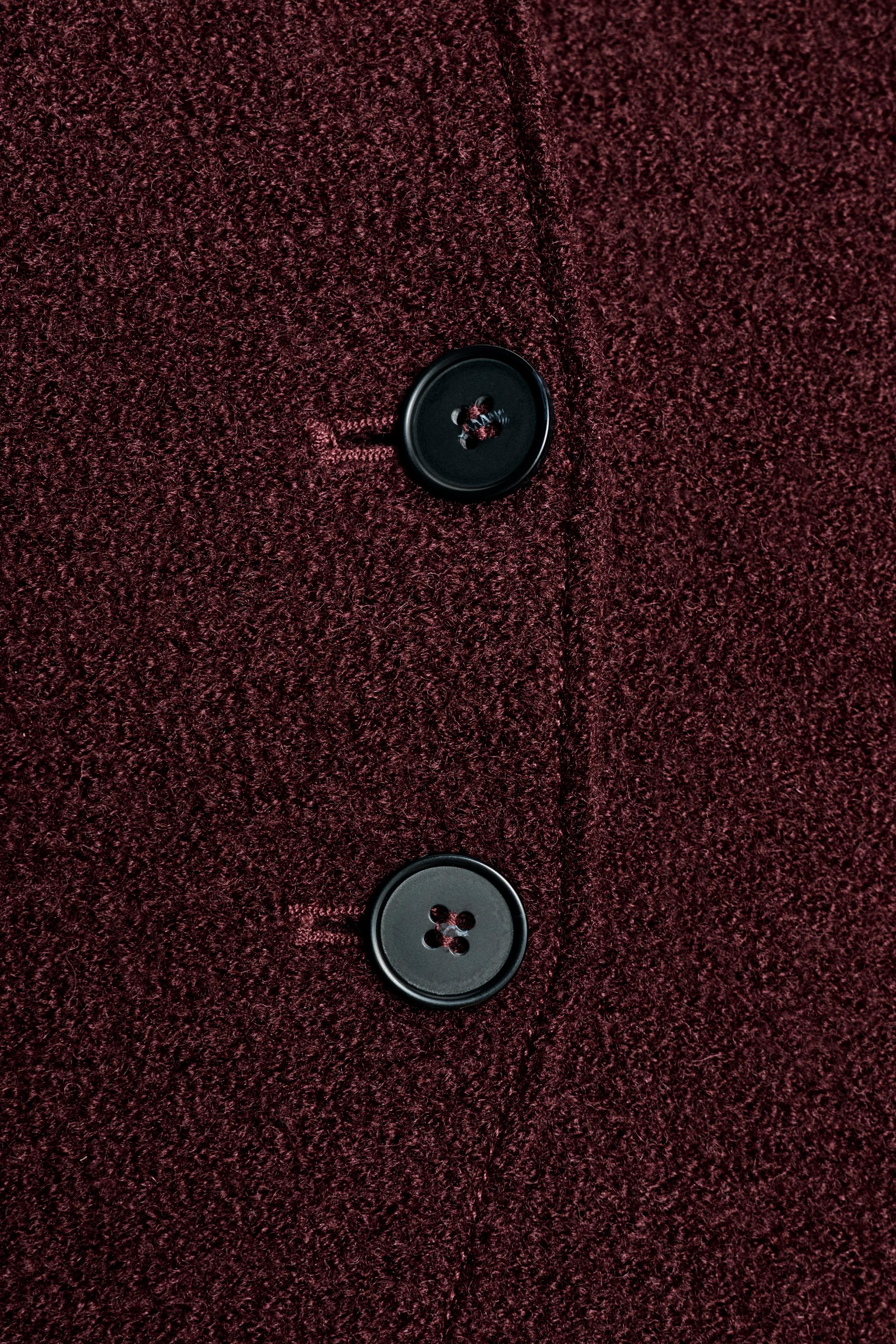 VESTE BOUCLÉE CINTREE LAINE ZW COLLECTION